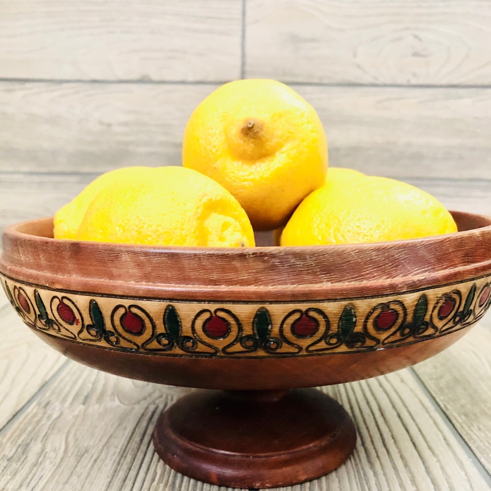 Vintage Mid-Mod Wood Bowl